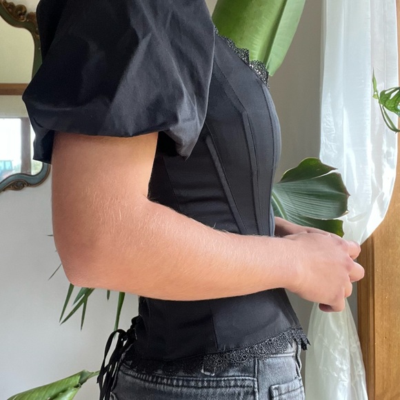 Black I.AM.GIA Chelsey Corset Top - Picture 4 of 11